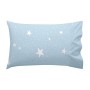 Set di Lenzuola HappyFriday Basic Kids Little star Azzurro Culla Neonato 2 Pezzi