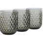 Set di Bicchieri Home ESPRIT Grigio Cristallo 240 ml (6 Unità)