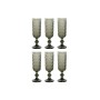 Set di Bicchieri Home ESPRIT Grigio Cristallo 150 ml (6 Unità)