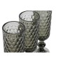 Set di Bicchieri Home ESPRIT Grigio Cristallo 150 ml (6 Unità)