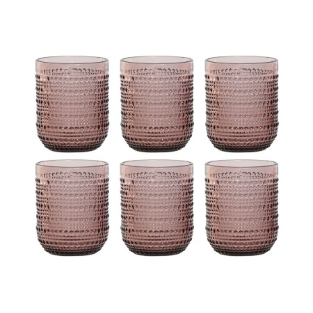 Set di Bicchieri Home ESPRIT Rosa Cristallo 240 ml (6 Unità)