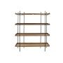 Scaffale Home ESPRIT Marrone Nero Legno Metallo 150 x 40 x 181 cm