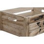 Set di Scatole Decorative Home ESPRIT Marrone Nero Legno di paulownia Mappamondo 39 x 28 x 14,5 cm (5 Pezzi)