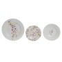 Set di Stoviglie Home ESPRIT Bianco Verde Rosa Porcellana 18 Pezzi 27 x 27 x 2 cm