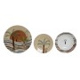 Set di Stoviglie Home ESPRIT Beige Multicolore Porcellana 18 Pezzi 27 x 27 x 2 cm