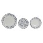 Set di Stoviglie Home ESPRIT Azzurro Porcellana Floreale 18 Pezzi 27 x 27 x 2 cm