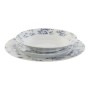 Set di Stoviglie Home ESPRIT Azzurro Porcellana Floreale 18 Pezzi 27 x 27 x 2 cm