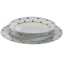 Set di Stoviglie Home ESPRIT Bianco Porcellana 18 Pezzi 27 x 27 x 2 cm