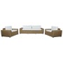 Divano e Tavolo Home ESPRIT Cristallo rattan sintetico 248 x 85 x 80 cm