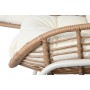 Set Tavolo con 3 Sedie Home ESPRIT Bianco Nero Beige Metallo Cristallo rattan sintetico 130 x 76 x 83 cm