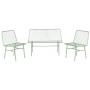 Set Tavolo con 3 Sedie Home ESPRIT Menta Metallo 115 x 53 x 83 cm