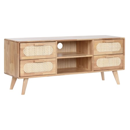 Mobile TV Home ESPRIT Naturale Metallo Legno d'albero della gomma 120 x 30 x 48 cm