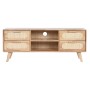 Mobile TV Home ESPRIT Naturale Metallo Legno d'albero della gomma 120 x 30 x 48 cm