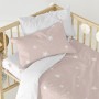 Lenzuolo con angoli HappyFriday BASIC KIDS Bianco Rosa 60 x 120 x 14 cm Stelle