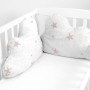 Paracolpi per culla HappyFriday Basic Kids Little star Rosa 60 x 40 cm