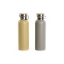 Bottiglia Térmica Home ESPRIT Beige Grigio 500 ml (2 Unità)