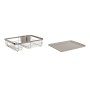 Scolapiatti da Lavandino Home ESPRIT Grigio 44 x 32 x 13 cm