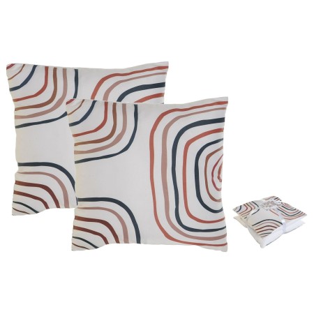 Set di cuscini Home ESPRIT Arcobaleno 45 x 5 x 45 cm (2 Unità)