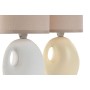 Lampada da tavolo Home ESPRIT Bianco Crema Dolomite 220 W 40 V 14 x 14 x 30 cm (2 Unità) (12 Unità)