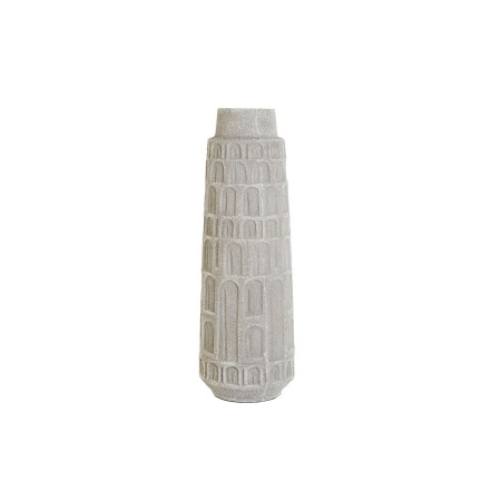 Vaso Home ESPRIT Bianco Resina 18 x 18 x 52 cm