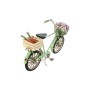 Statua Decorativa Home ESPRIT Nero Menta Bicicletta Vintage 24 x 9 x 13 cm (2 Unità)