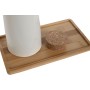 Set olio e aceto Home ESPRIT Bianco Bambù Gres 20,6 x 12 x 18 cm