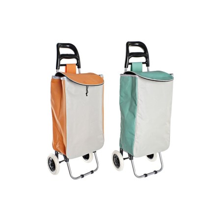 Carrello Home ESPRIT Verde Grigio Pesca 37 L 34 x 20 x 96 cm (2 Unità)