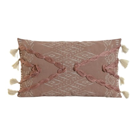 Cuscino Home ESPRIT Bianco Terracotta Boho 50 x 5 x 30 cm