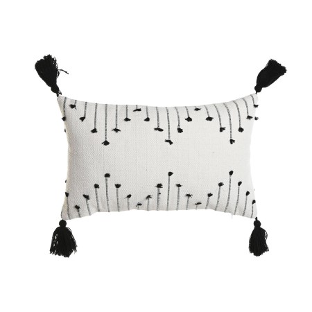 Cuscino Home ESPRIT Bianco Nero Rombos 50 x 15 x 30 cm