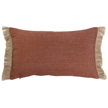 Cuscino Home ESPRIT Terracotta Frange Tropicale 50 x 15 x 30 cm