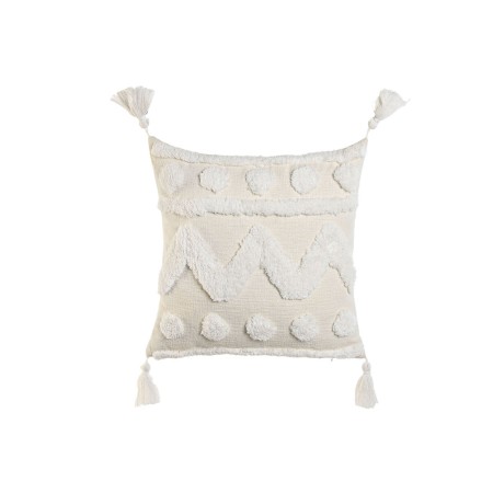 Cuscino Home ESPRIT Bianco Nappe Boho 45 x 15 x 45 cm