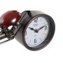 Orologio da Tavolo Home ESPRIT Rosso Metallo Cristallo Legno MDF Moto Vintage 32,5 x 10 x 18 cm