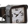 Orologio da Tavolo Home ESPRIT Metallo Cristallo Legno MDF Vintage 17 x 26 x 32,5 cm