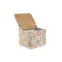 Portasale con Coperchio Home ESPRIT Bianco Rosa Lilla Bambù 750 ml 14 x 12,5 x 12 cm (2 Unità)