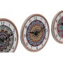 Orologio da Tavolo Home ESPRIT Ceramica Mandala 16 x 1 x 16 cm