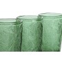 Set di Bicchieri Home ESPRIT Verde Cristallo Con rilievo 370 ml