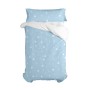 Set di copripiumino HappyFriday Basic Kids Azzurro Singolo 2 Pezzi