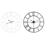 Orologio da Parete Home ESPRIT Bianco Nero Metallo 80 x 3 x 80 cm (2 Unità)