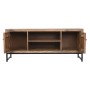 Mobile TV Home ESPRIT Marrone Nero Argentato Legno di mango Specchio 130 x 40 x 55,5 cm