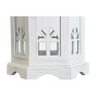 Lanterna DKD Home Decor Finitura invecchiata Bianco Grigio scuro Legno Cristallo 19 x 17 x 39 cm