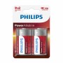 Batterie Alcaline Philips Power LR20 1,5 V Tipo D (2 Unità)