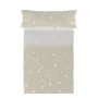 Set di Lenzuola HappyFriday Basic Kids Little star Beige Singolo 180 x 270 cm 2 Pezzi