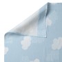 Set di Lenzuola HappyFriday Basic Kids Clouds Azzurro 2 Pezzi