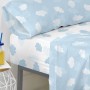 Lenzuolo con angoli HappyFriday BASIC KIDS Azzurro 90 x 200 x 32 cm