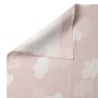 Set di Lenzuola HappyFriday Basic Kids Clouds Rosa Culla Neonato 2 Pezzi