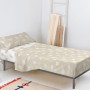 Set di Lenzuola HappyFriday Basic Kids Clouds Beige Singolo 2 Pezzi