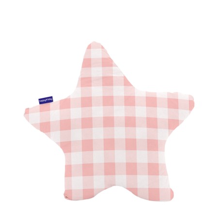 Cuscino HappyFriday Basic Rosa Stella Vichy 50 x 50 cm