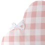 Paracolpi per culla HappyFriday Basic Kids Vichy Rosa 60 x 40 cm