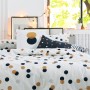 Copripiumino HappyFriday Blanc Golden dots Multicolore 140 x 200 cm