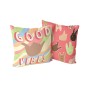 Fodera per cuscino HappyFriday Aware Good vibes Multicolore 50 x 50 cm 2 Pezzi